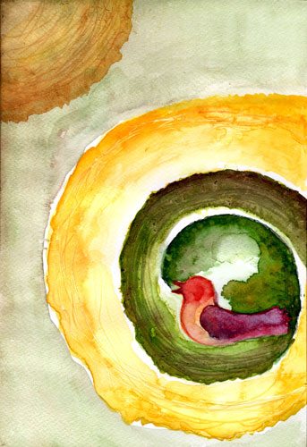 Fészek, akvarell | Nest, watercolor