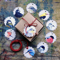 Ajándékkísérő csomag (10 db-os) - Madárbarát 2. sorozat | Gift Tag Pack (10 pcs) - Birdlover 2nd series