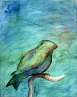 Kék madár, akvarell | Blue Bird, watercolor