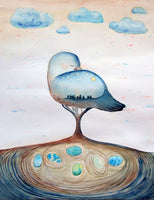 Madár álom, akvarell | Dream of a Bird, watercolor