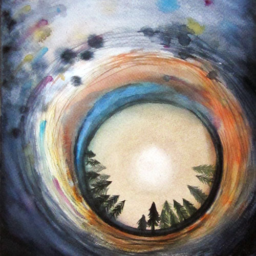Tátongó égbolt, akvarell | Opening Skies, watercolor