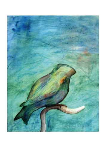 Kék madár - üdvözlőlap | Blue Bird - Greeting Card
